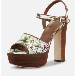 Gucci Danielle Flora Infinity Canvas Sandal size 40